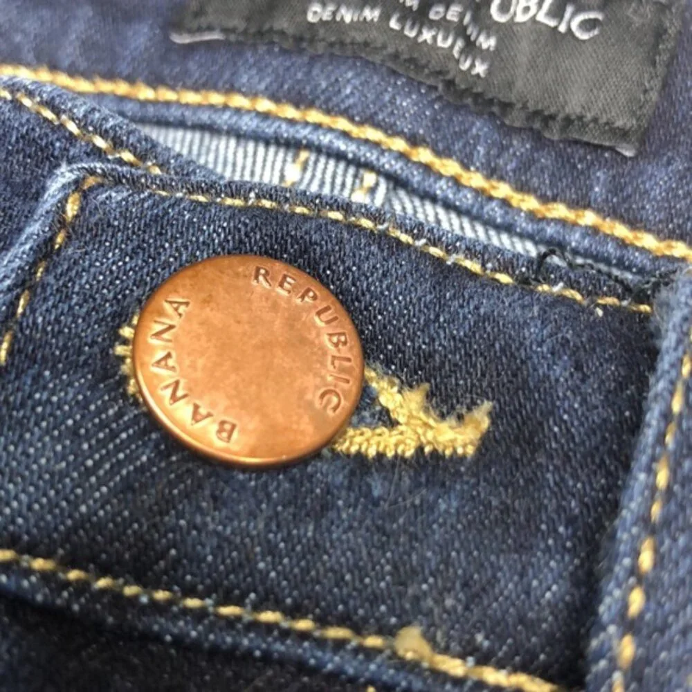 LIKE NEW BANANA REPUBLIC HIGH-RISE SKINNY JEANS 27x27 ⭐️